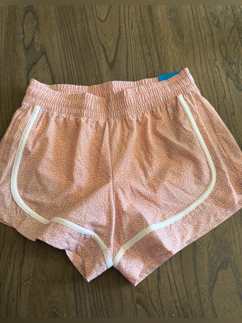 Girls Pink Patterned Athletic Shorts